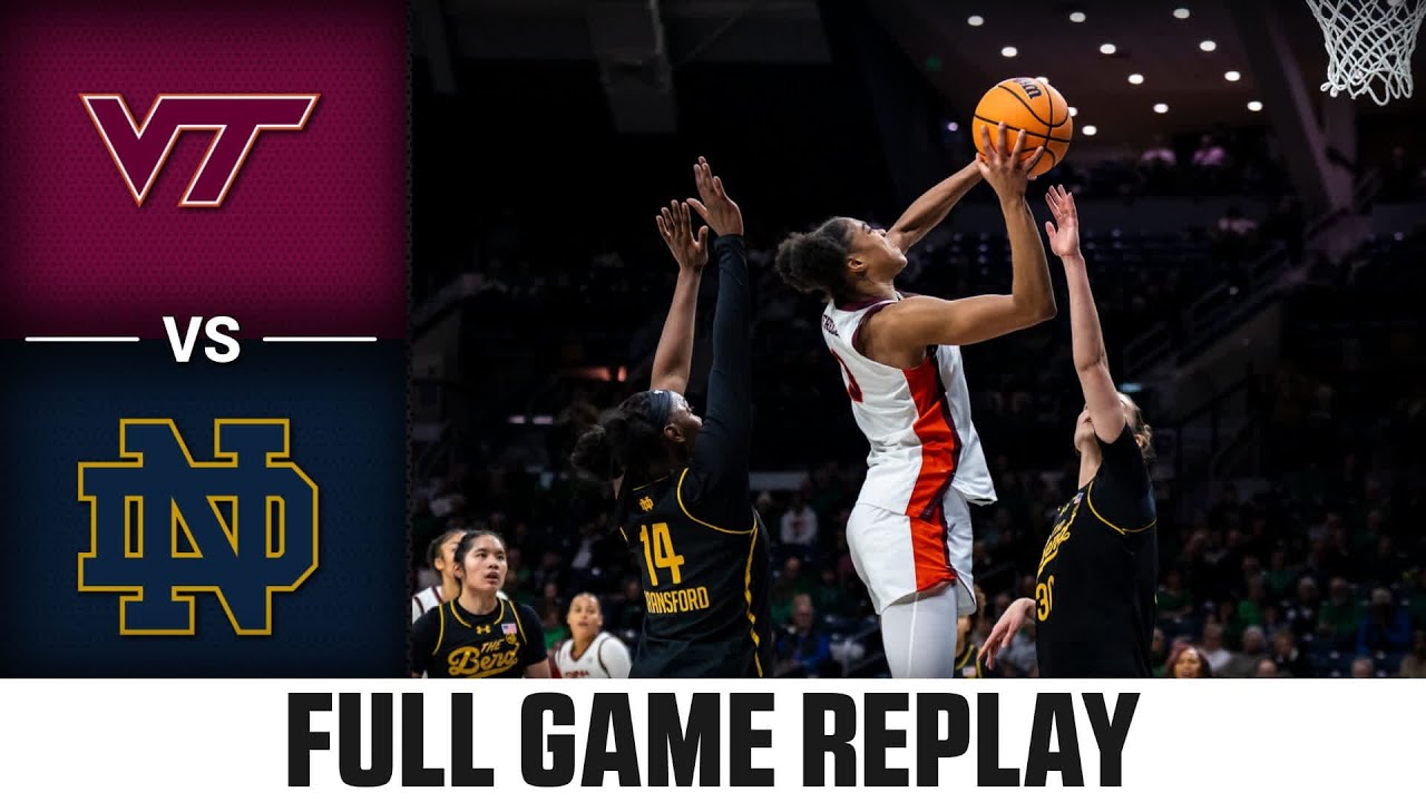Virginia Tech vs. Notre Dame Full Game Replay | 2025-26 ACC Women's Basketball
