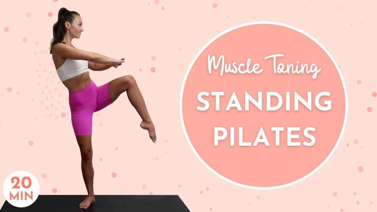 STANDING PILATES FULL BODY TONING WORKOUT AT HOME | 20 Minute Long and Lean muscles | FIT BY LYS