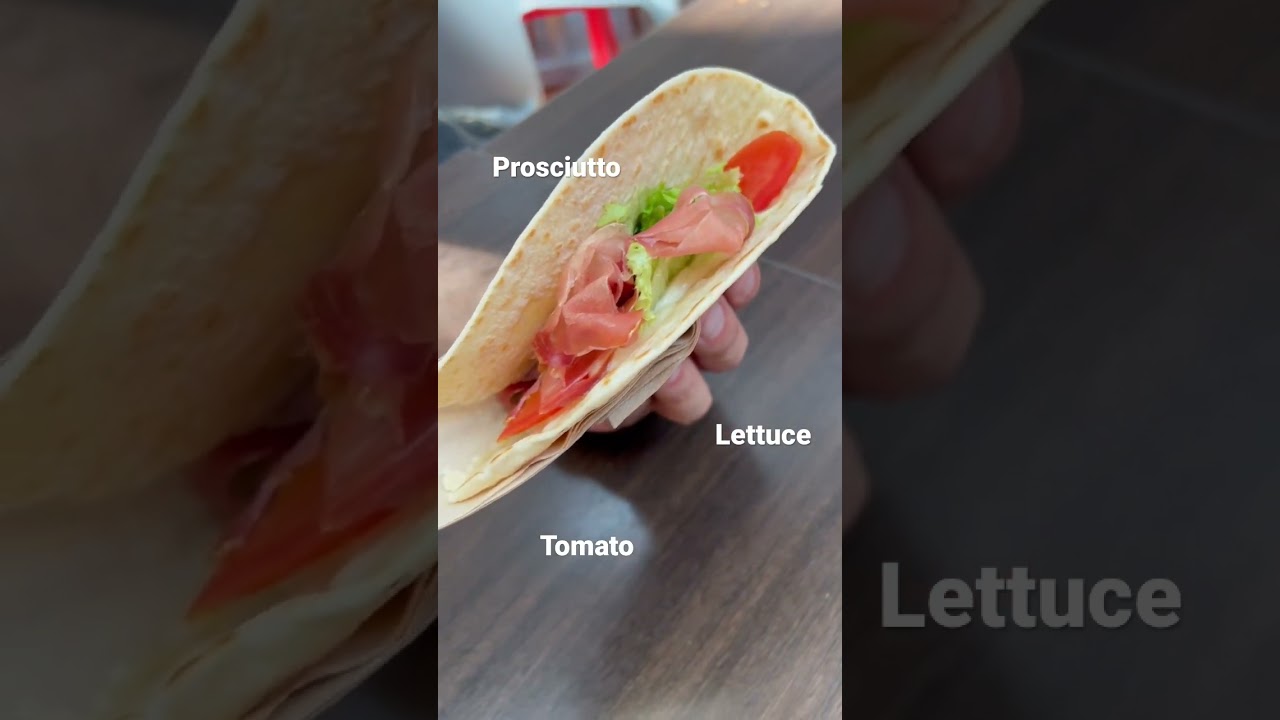 Piadina - Italian Flatbread Sandwich - What is inside?  