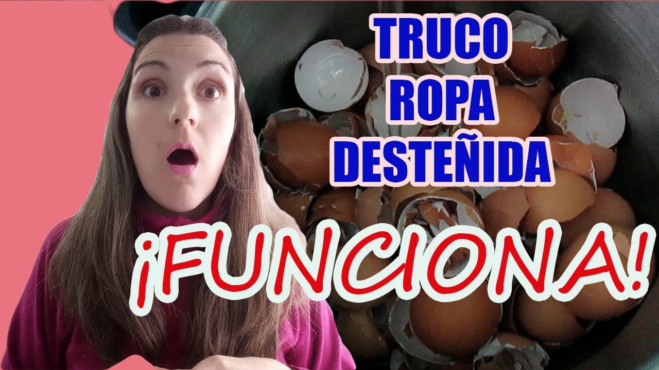 Cómo DESTEÑIR ropa TEÑIDA de la LAVADORA/ropa DESTEÑIDA/HUEVO/TRUCO para MANCHAS en la ROPA 2019
