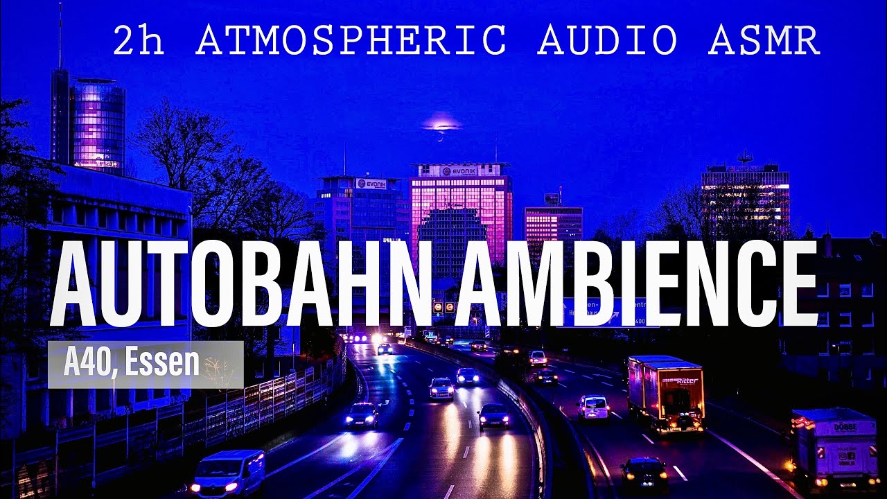 🇩🇪 2h AUTOBAHN SOUND RUSH HOUR #brownnoise   🛣  URBAN HIGHWAY  Audio Relaxing  DEEP SLEEP ASMR