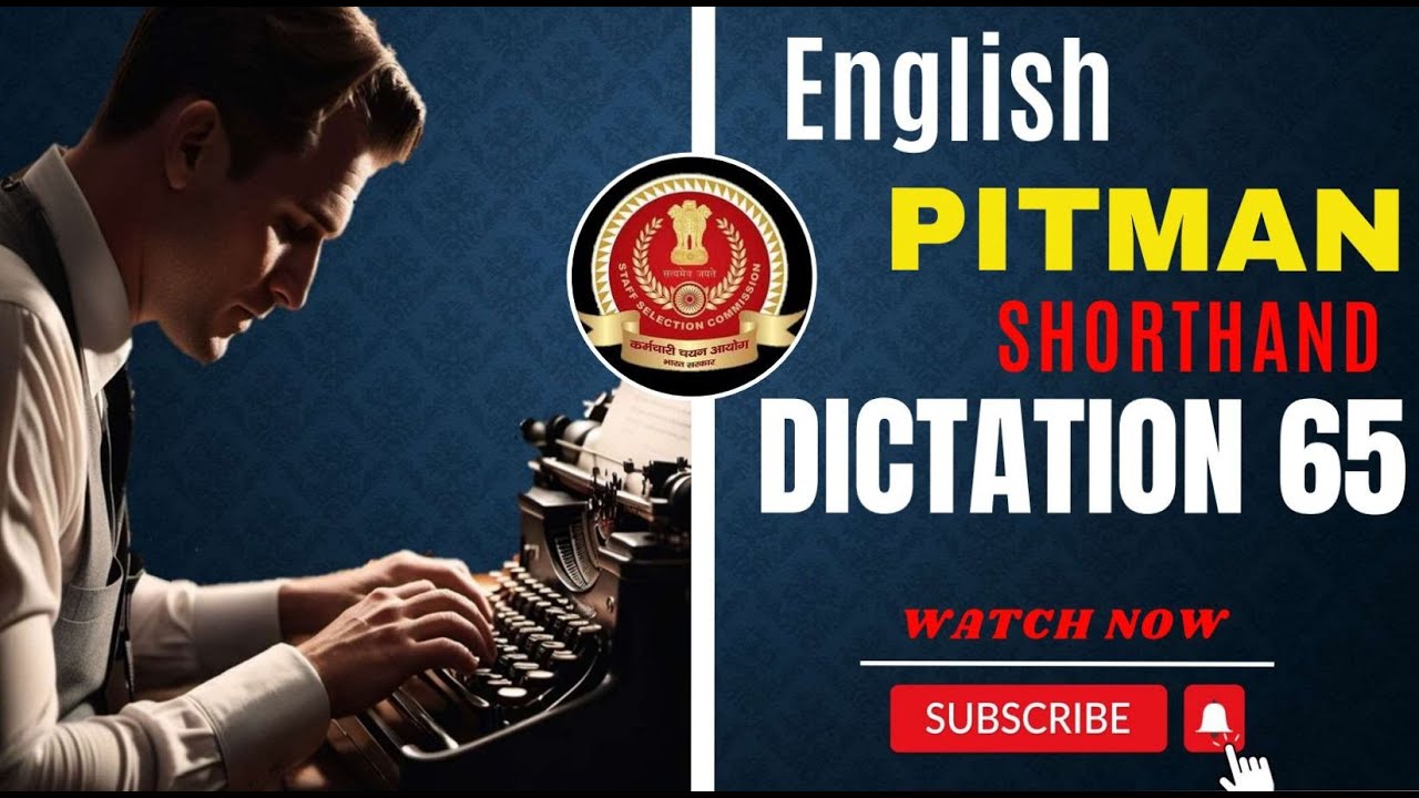 📝Pitman Shorthand Exercise: 65 | Dictation | New Era | The Edutainment Channel |