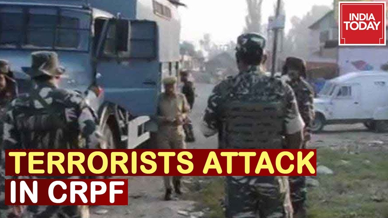 Terrorists Attack CRPF Camp In Pulwama, Gernade Locked On CRPF Camp