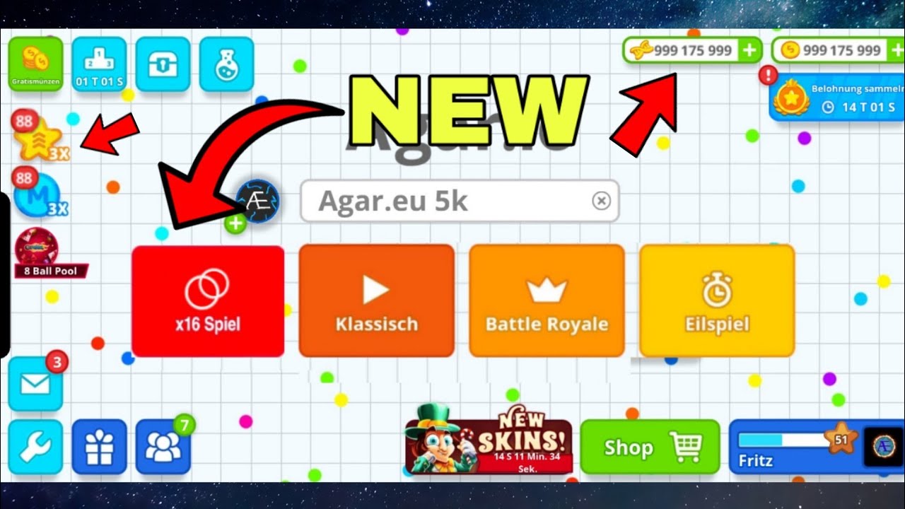 NEW GAMEMODE X16 SPLIT | Agar.io Mobile Gameplay