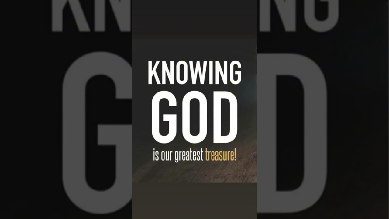 Knowing GOD is our Greatest Treasure 🙏#marilouslove #believerslife #faith 
