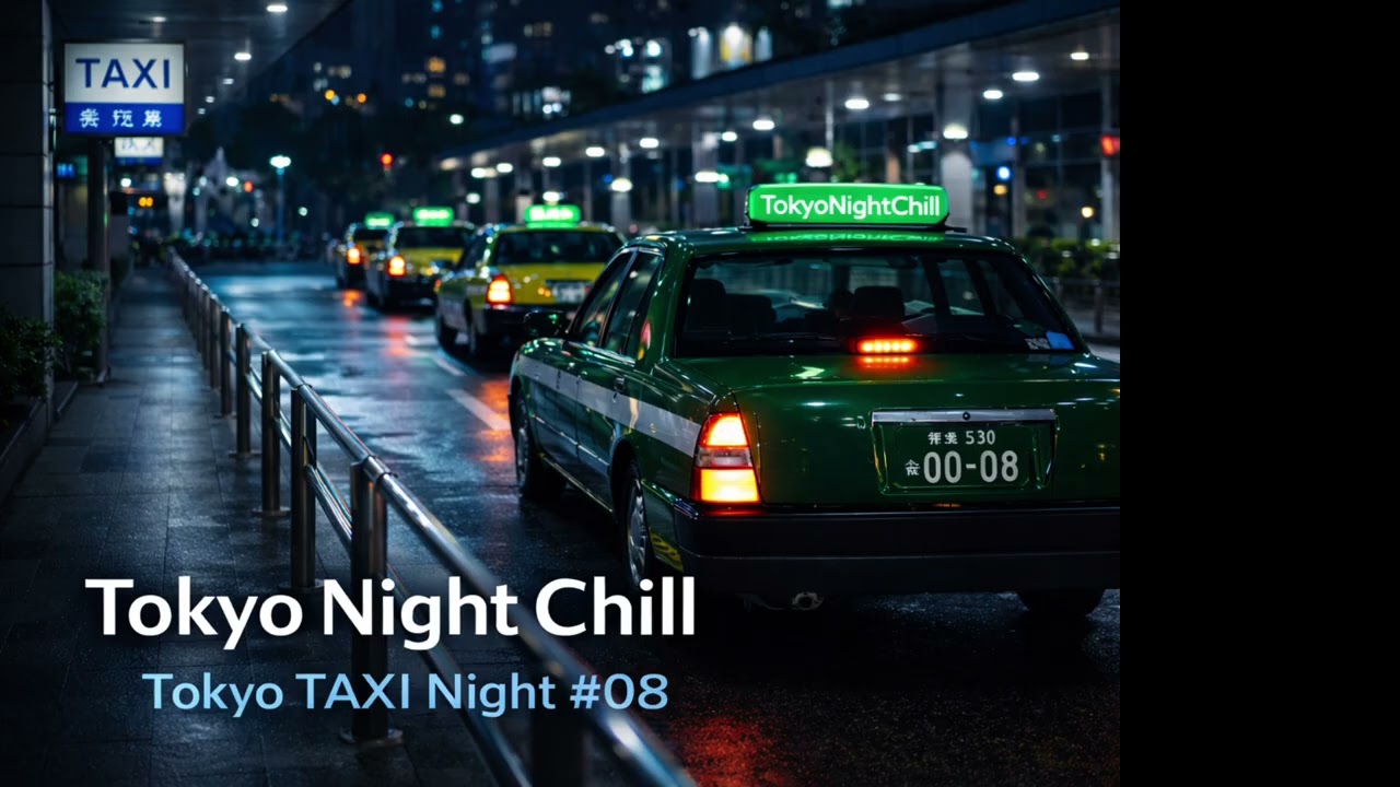 Tokyo Night Chill Tokyo TAXI Night #08  | Minimal Lofi Instrumental (1 Hour)