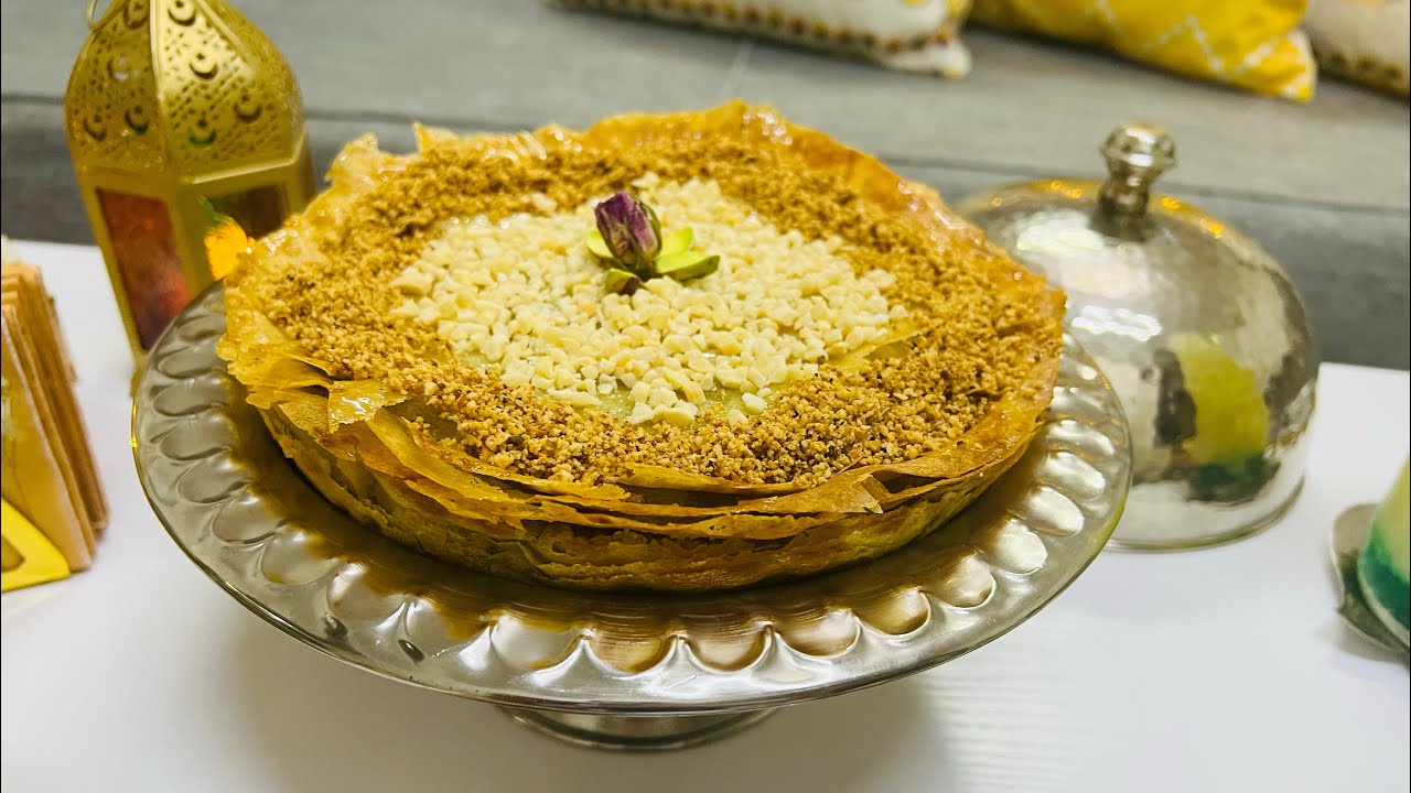 اورطة تونسية بالكريمة والفاكهة بنة على بنة وصفة رمضانية بإمتياز 🌙🌙🇹🇳