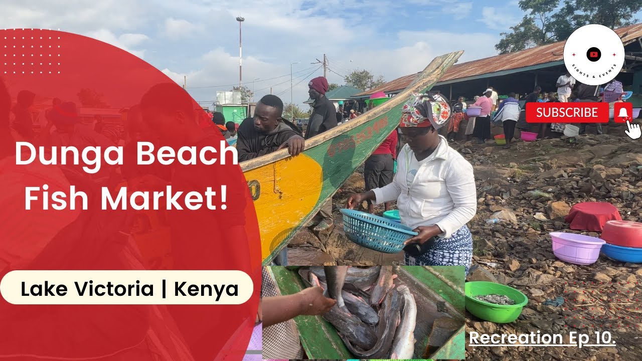Exploring Dunga Beach Fish Market, Kenya Road Trip Adventure | Ep -10