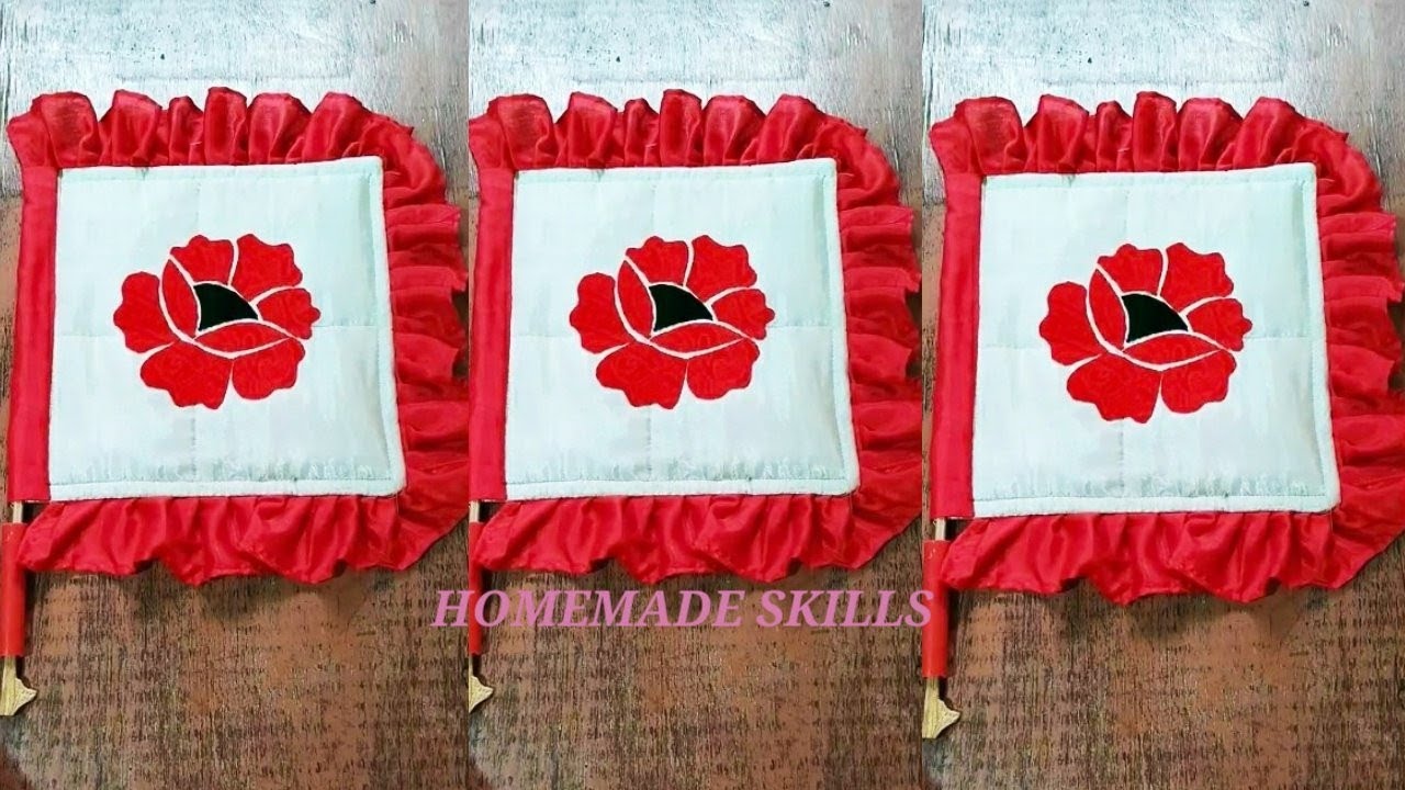 Best Out Of Weast Material For Handfan Design|Velvet Handfan Design|Handfan Design|Handfan