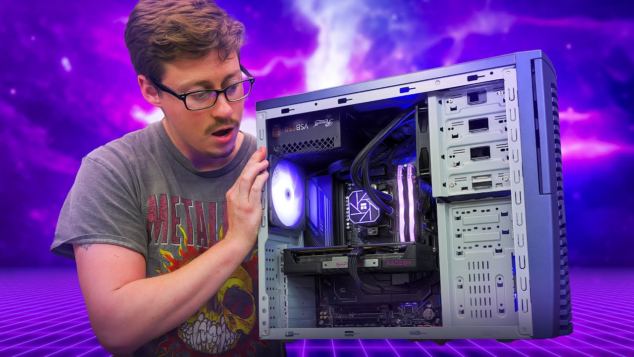 Sleeper Gaming PC with 2005 Computer Case - Ryzen 5 9600X + RX 9060 XT