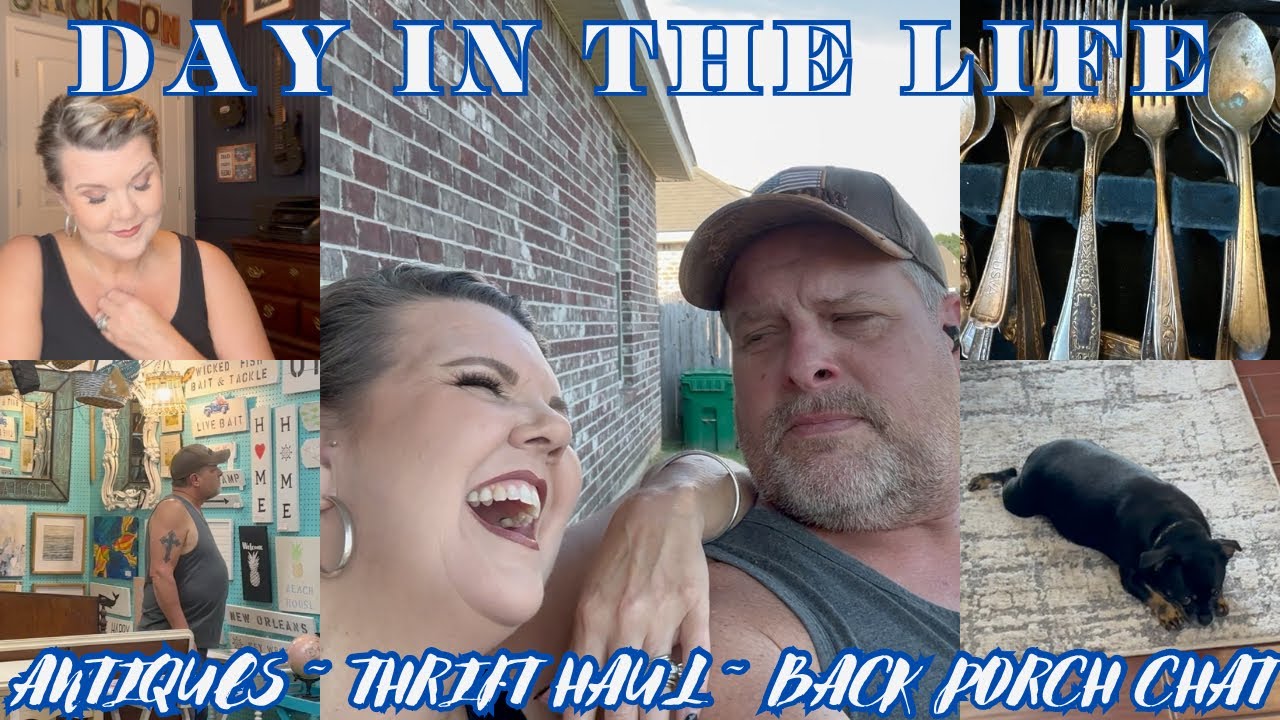 I can’t believe I got him to go! ~THRIFT HAUL + you won’t believe what I got at the antique mall!