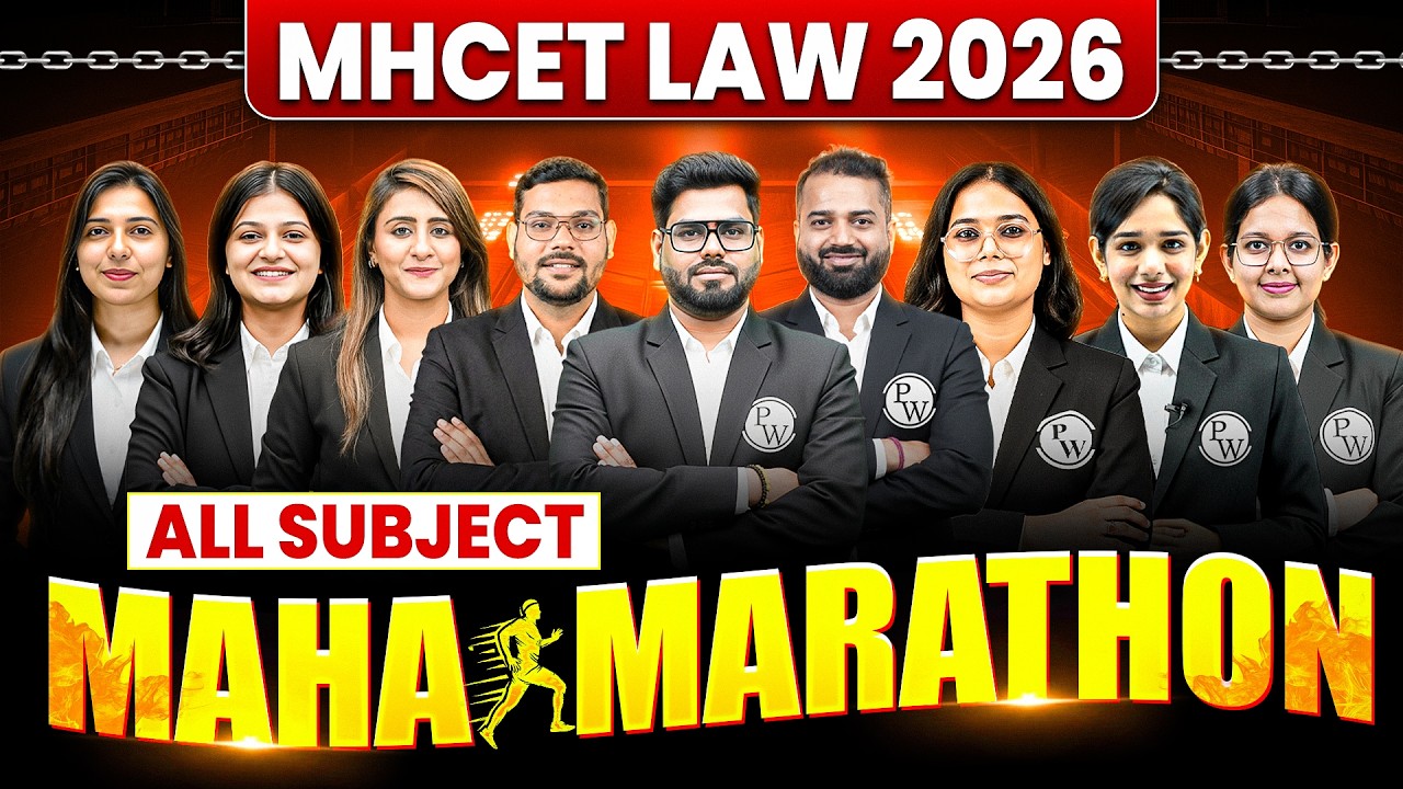 MH CET Law 2026 (5 Year) | Maha Marathon | All Subjects | MH CET Law 2026 Exam Preparation