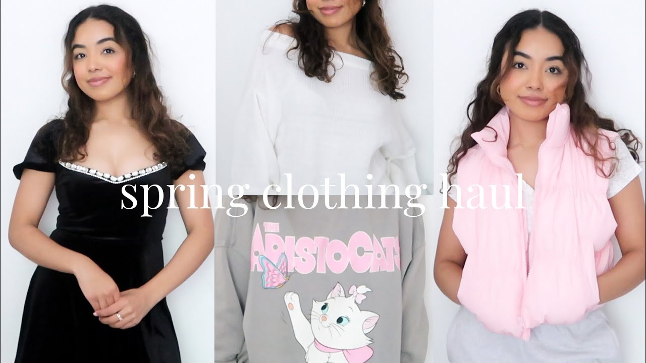 SPRING CLOTHING HAUL + what i bought at disneyland!