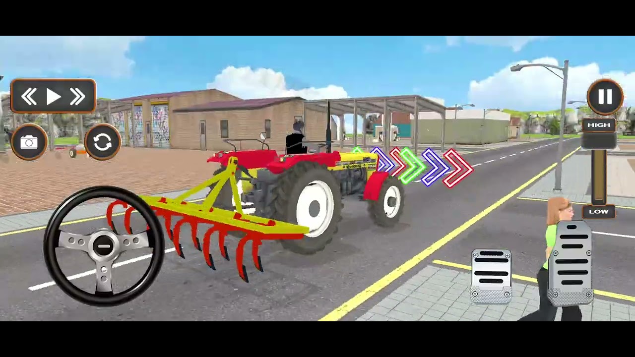 CARTOON GAME. TRACTOR TRACTOR WALA GAME TRACTOR hai #trending #gaming #youtubeshorts #volg 