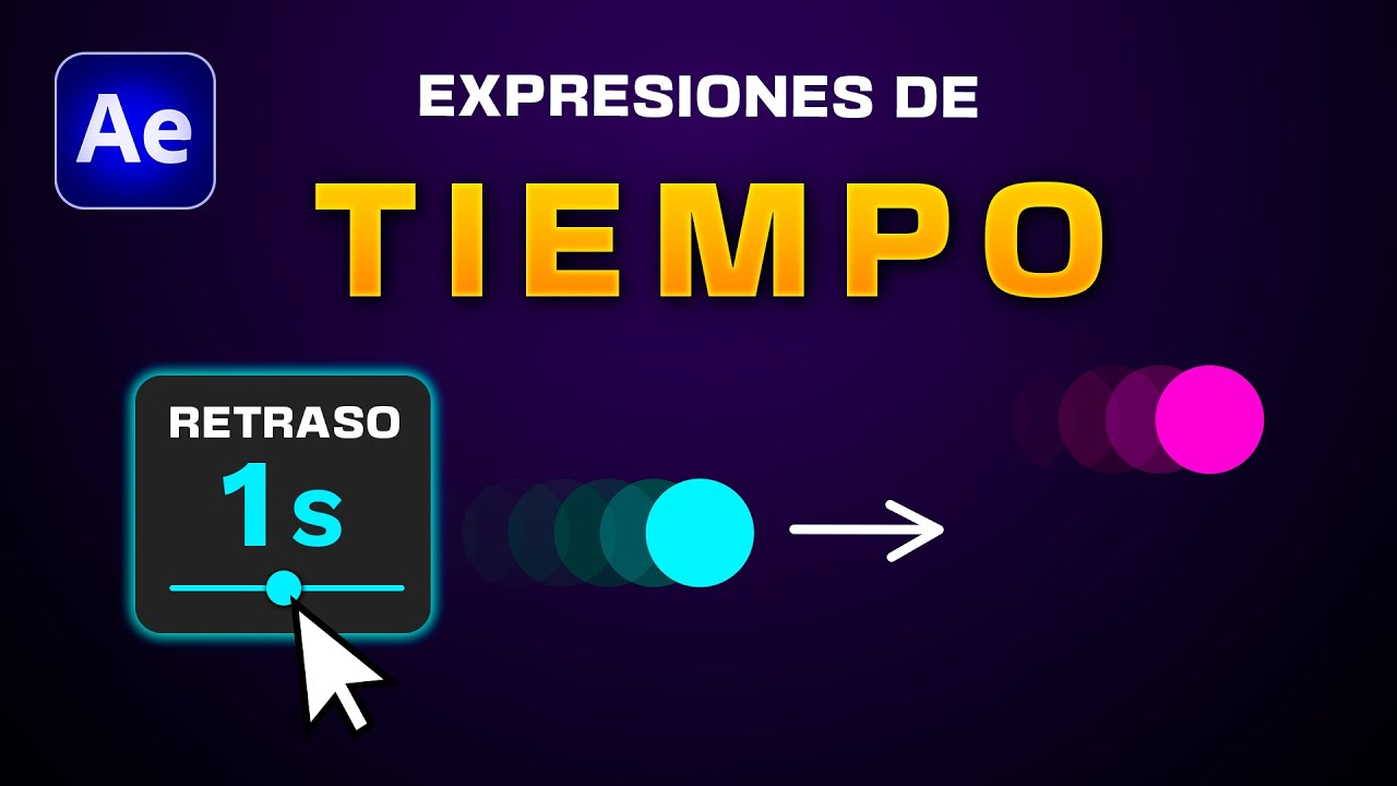 🕓 EXPRESIONES de TIEMPO para controlar animaciones en After Effects - ValueAtTime