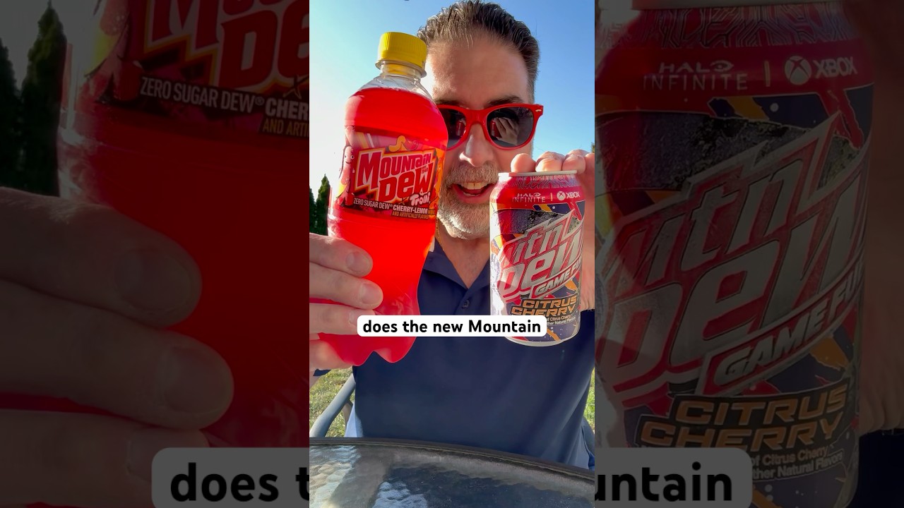 Тест на вкус цитрусовой вишни Mountain Dew Trolli против Game Fuel 🍒⚡