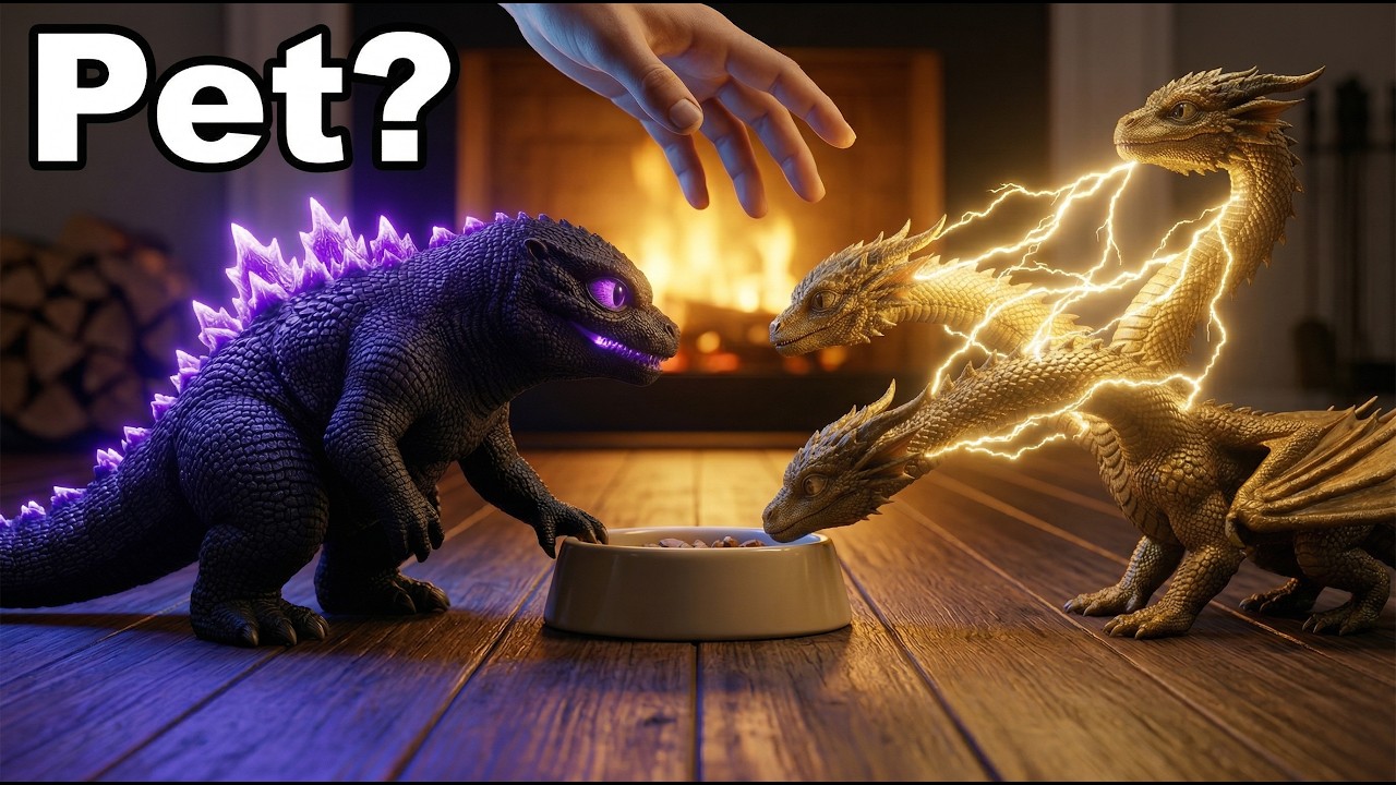 У меня есть домашние Годзилла и Кинг Гидора в реальной жизни.