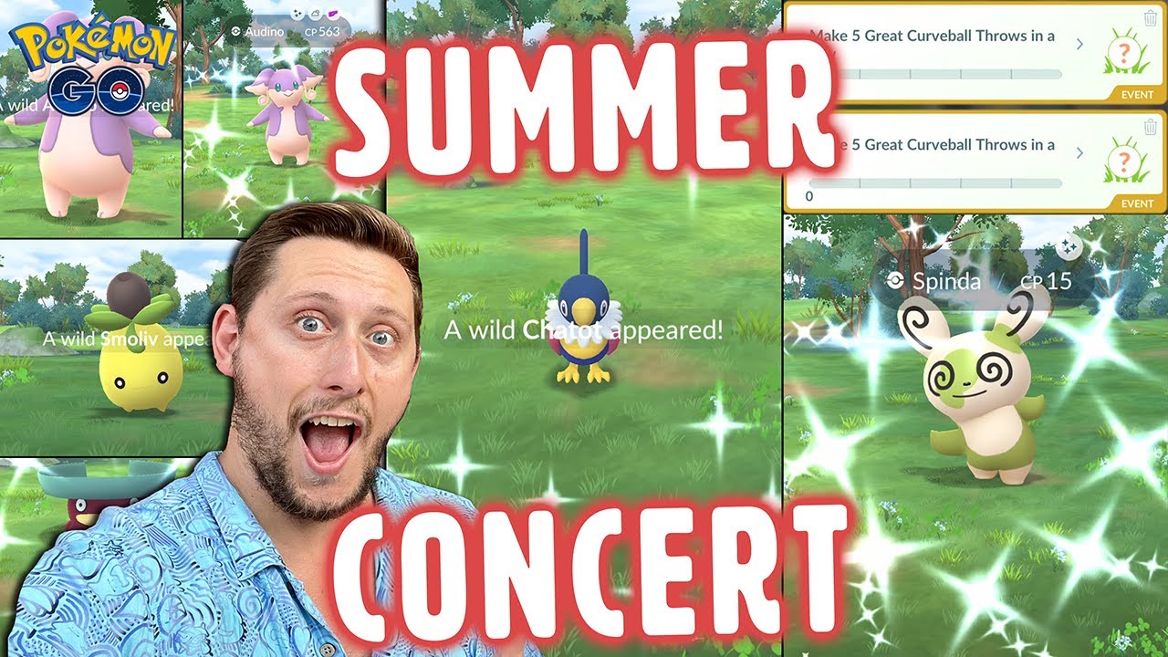 *Shiny Chatot* and Spinda Chase! Summer Concert Event in Pokemon GO! We Got REALLY LUCKY!