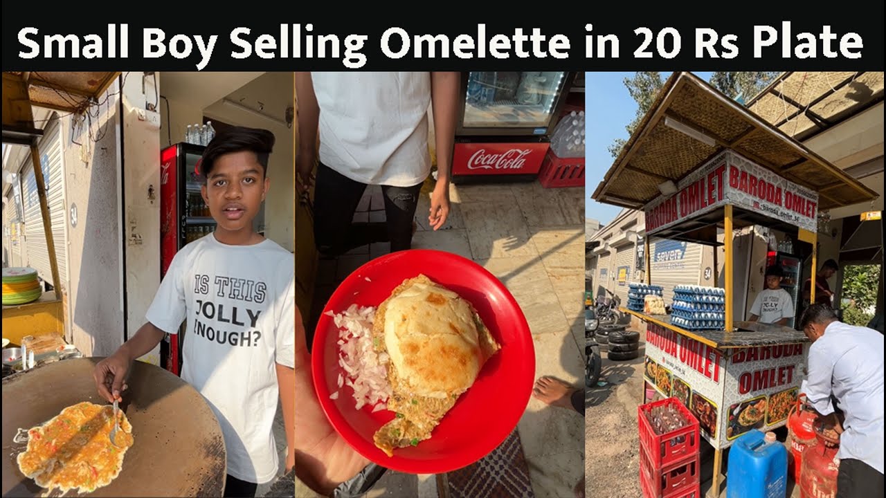 Chote ustaad ka Anda 🥚 Omelette Sirf 20 Rs ki Plate 😱