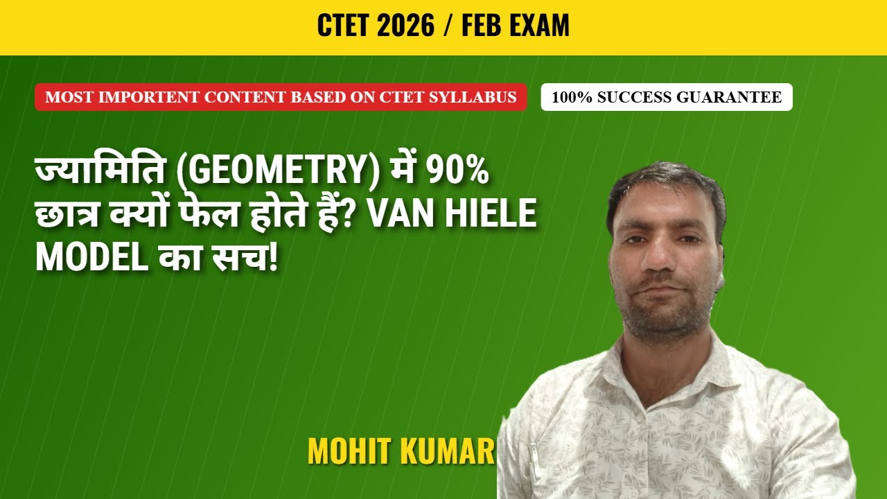 ज्यामिति (Geometry) में 90% छात्र क्यों फेल होते हैं? Van Hiele Model का सच!