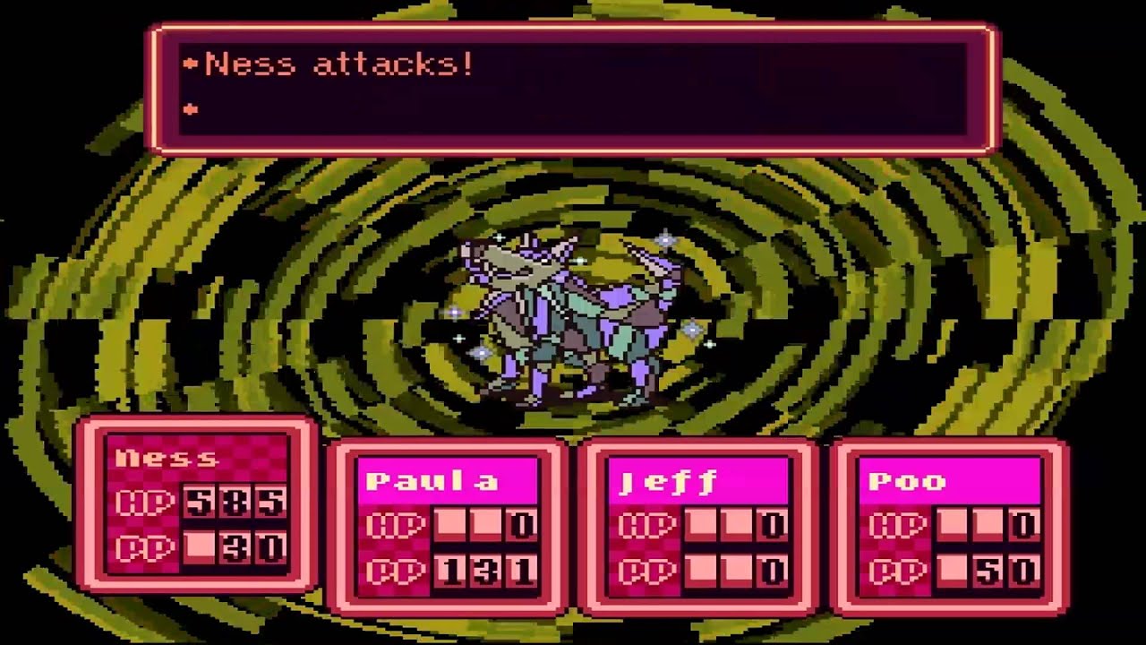 Earthbound Boss #25 and #26 Carbon Dog and Diamond Dog