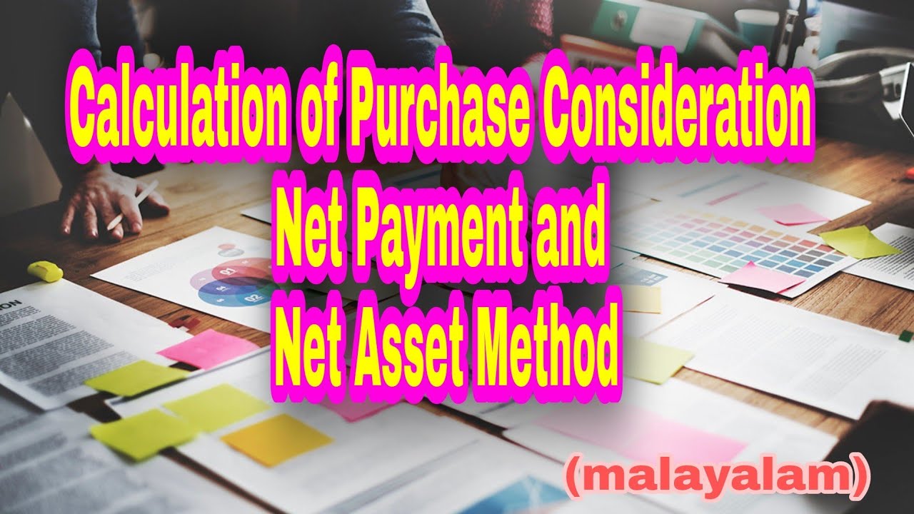 Amalgamation of Companies (Calculation of Purchase Consideration,Net Payment and Net Asset Method)