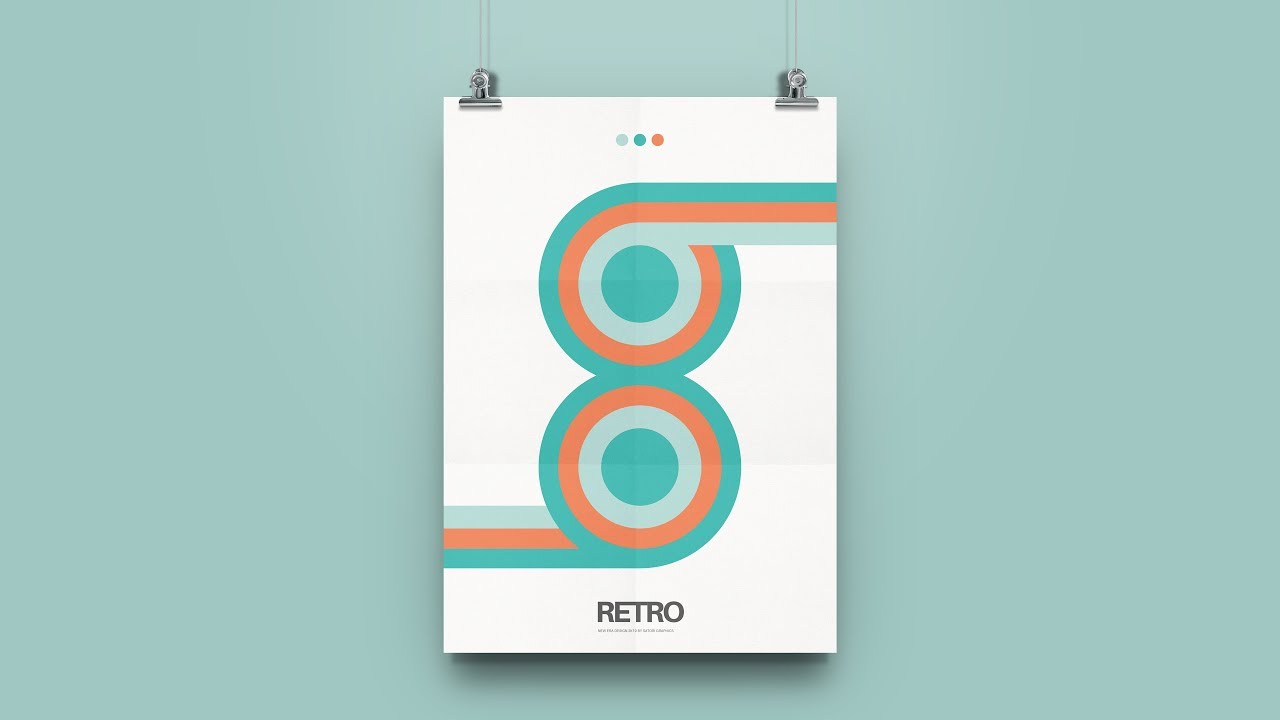 Illustrator Swatches Are So Powerful!! - Retro Poster Design