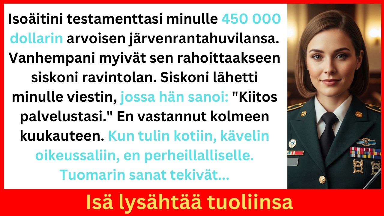 Vanhempani myivät 450 000 dollarin Lakehouseni komennuksen aikana – tuomari sai isän romahtamaan