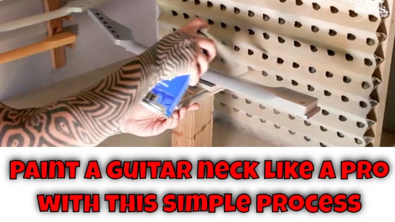 How to paint a guitar neck the right way