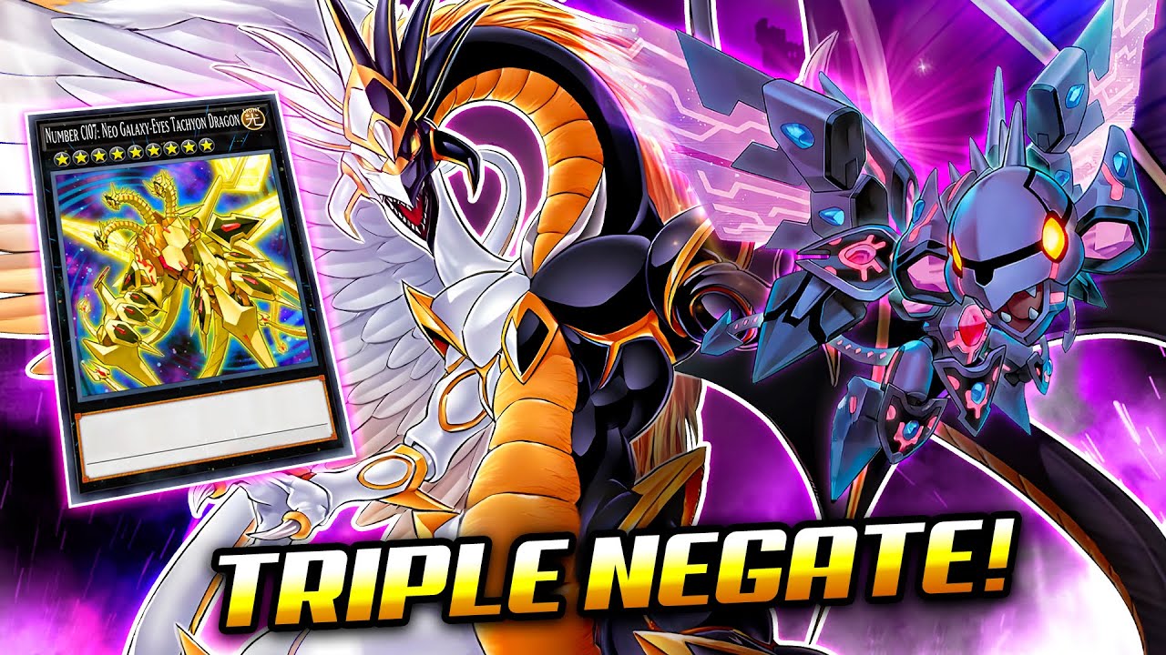 TRIPLE NEGATE❗ TACHYON LIGHT AND DARKNESS | ft. NEO Galaxy Tachyon | Post Duelist of Brilliance