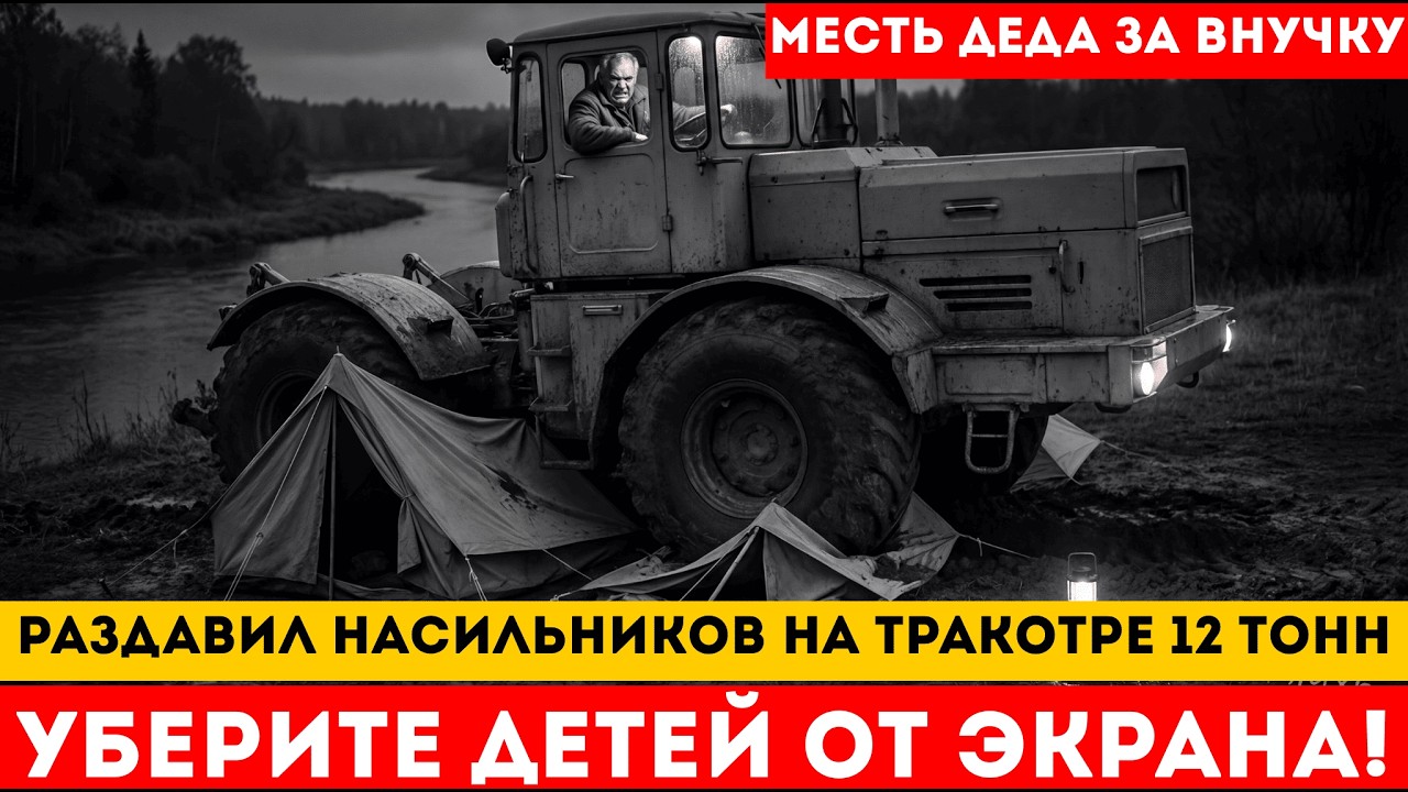 РАЗМАЗАЛ ОБОИХ ТРАКТОРОМ. ПЕРЕЕХАЛ ПРЯМО В ПАЛАТКАХ. ИЗНАСИЛОВАЛИ ВНУЧКУ