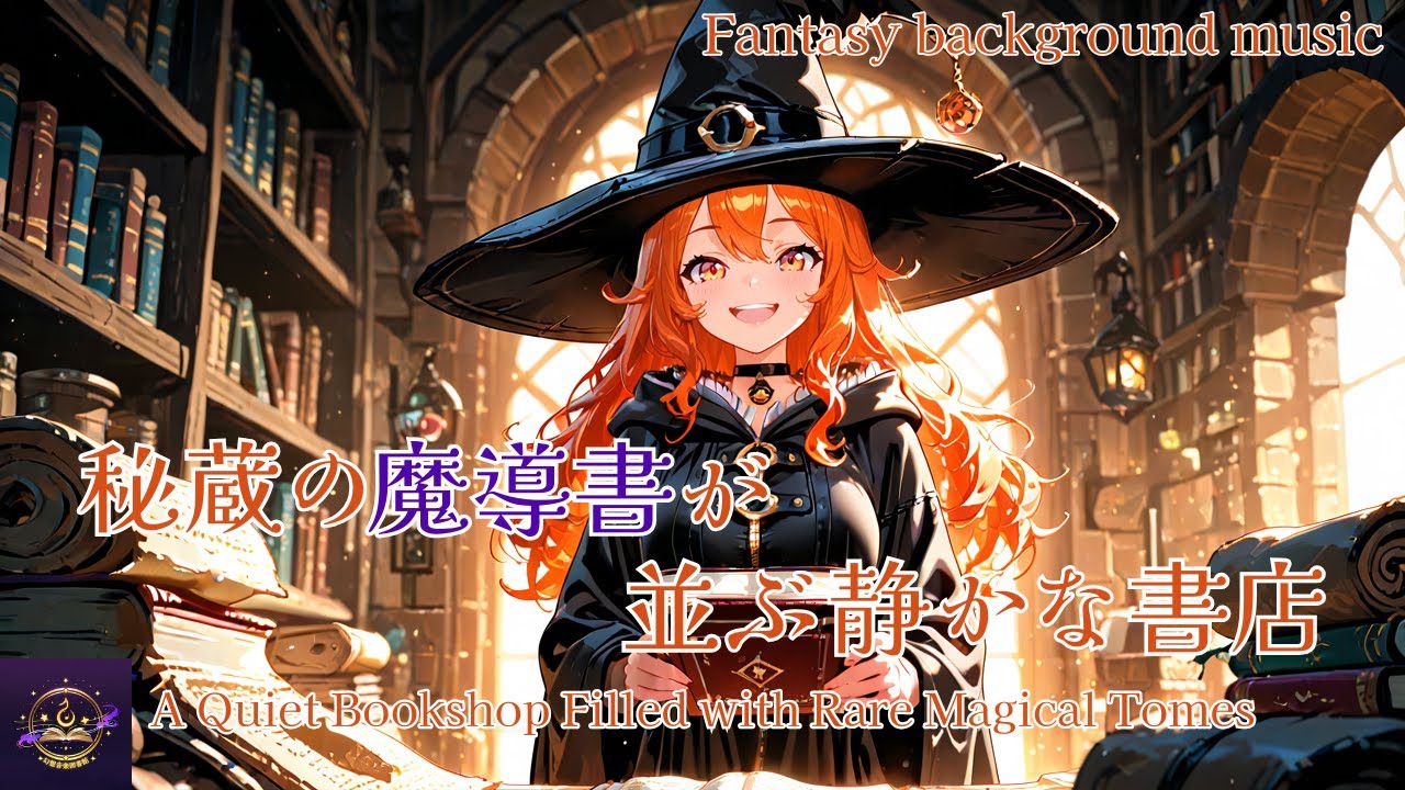 魔法都市の魔導書店｜ファンタジー作業用BGM・癒しの幻想音楽｜Fantasy BGM Hoshiyomi Bookshop