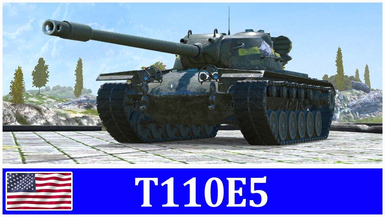 T110E5 на 2 отметки. Часть 2. Tanks Blitz