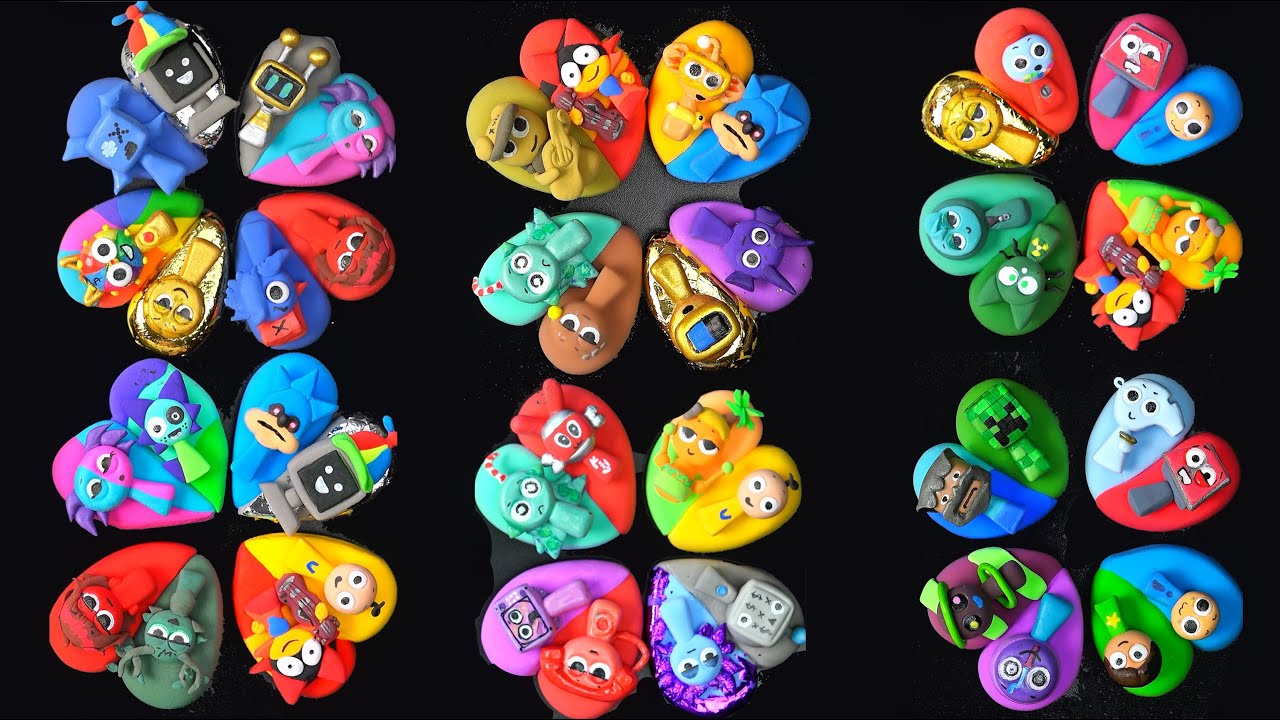Sprunki 🌈 Guess the mixed Color #sprunki #satisfying #colormixing Collection rainbow heart Part 2
