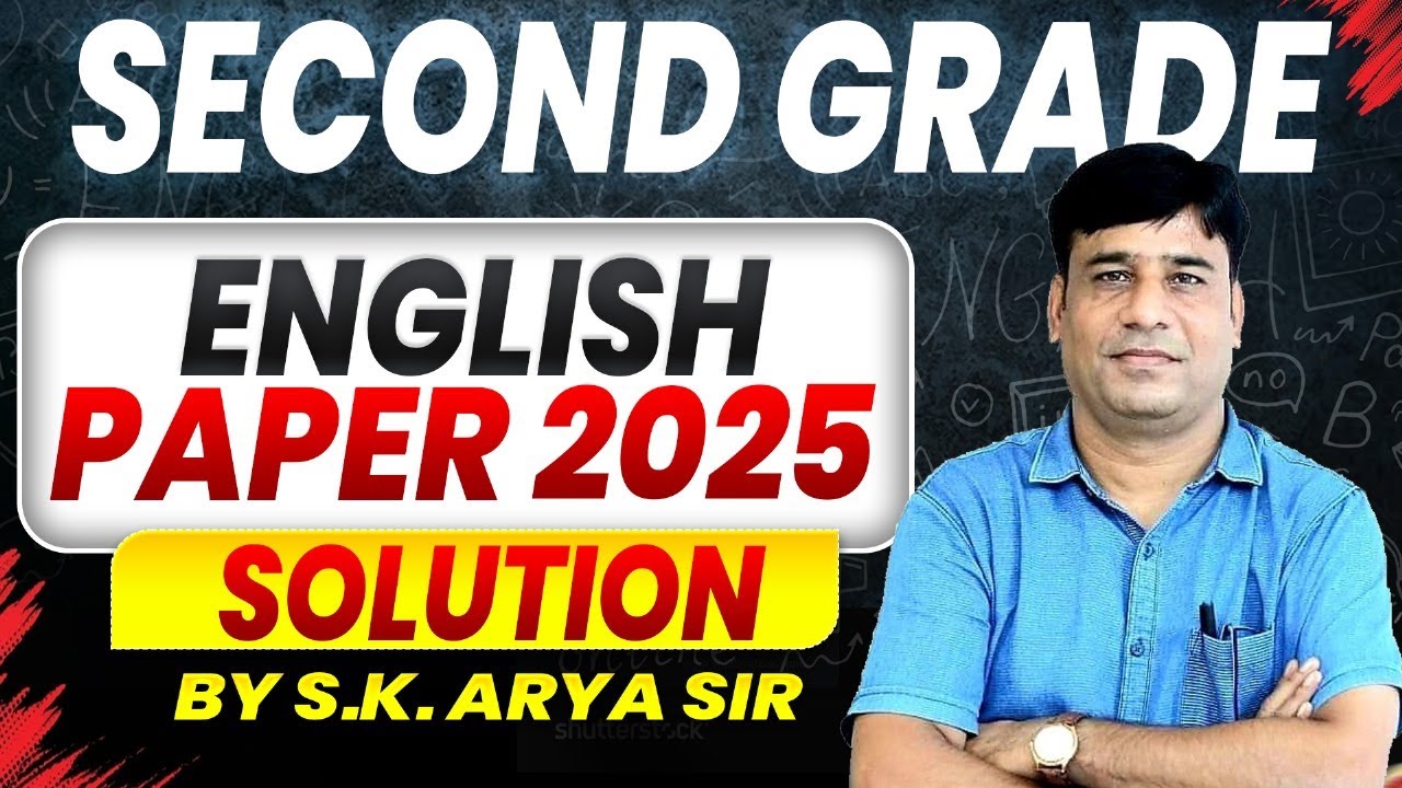 RPSC English Paper Solution 2025 | Full Explanation & Answers by Arya Sir