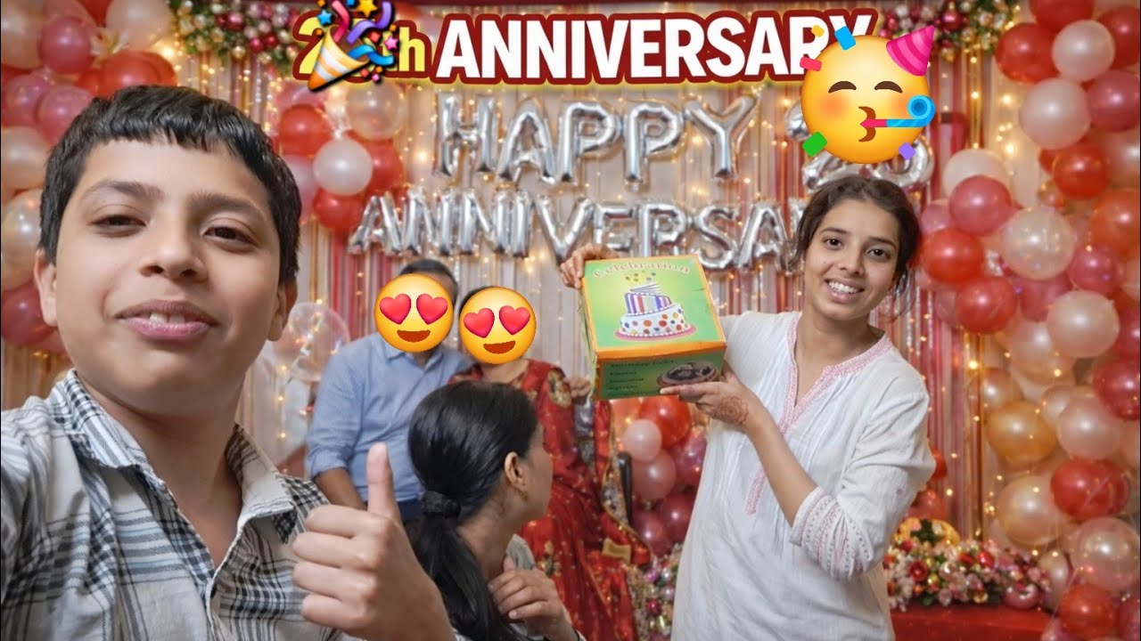 Parents Anniversary Celebration 🎂💖 | Humne Diya Cute Sa Surprise 😍🎉