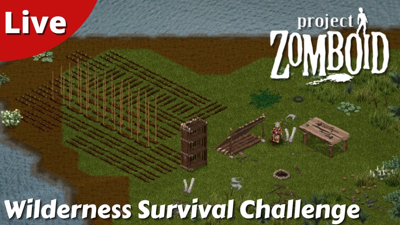 The Ironman Wilderness Survival Challenge Time To Start Thriving - Project Zomboid - #05 - Live