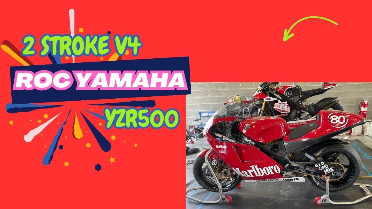 1992 ROC Yamaha YZR500 MotoGP Vintage Grand Prix 2 Stroke V4 Start Up & Warm Up AHRMA NJ. June '23