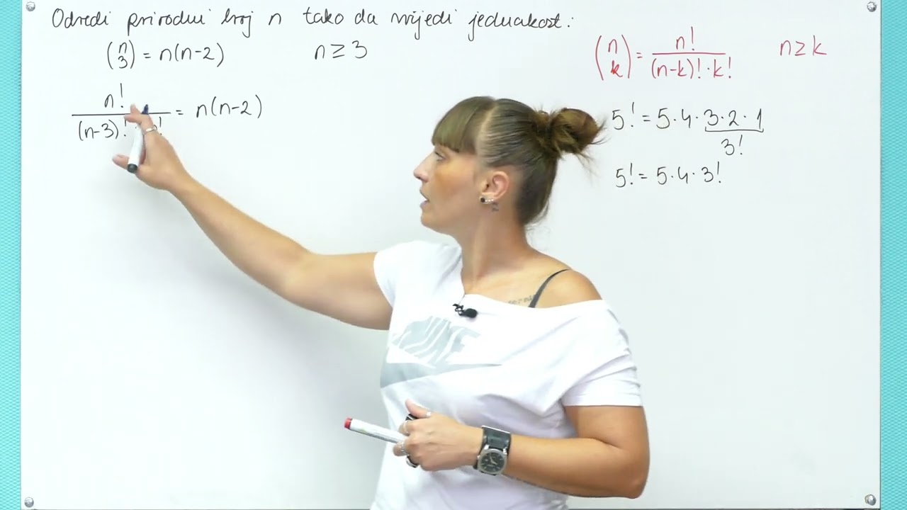 Binomni poučak : Odredi prirodni broj n