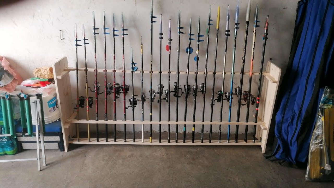Rastrelliera canne da pesca personalizzata