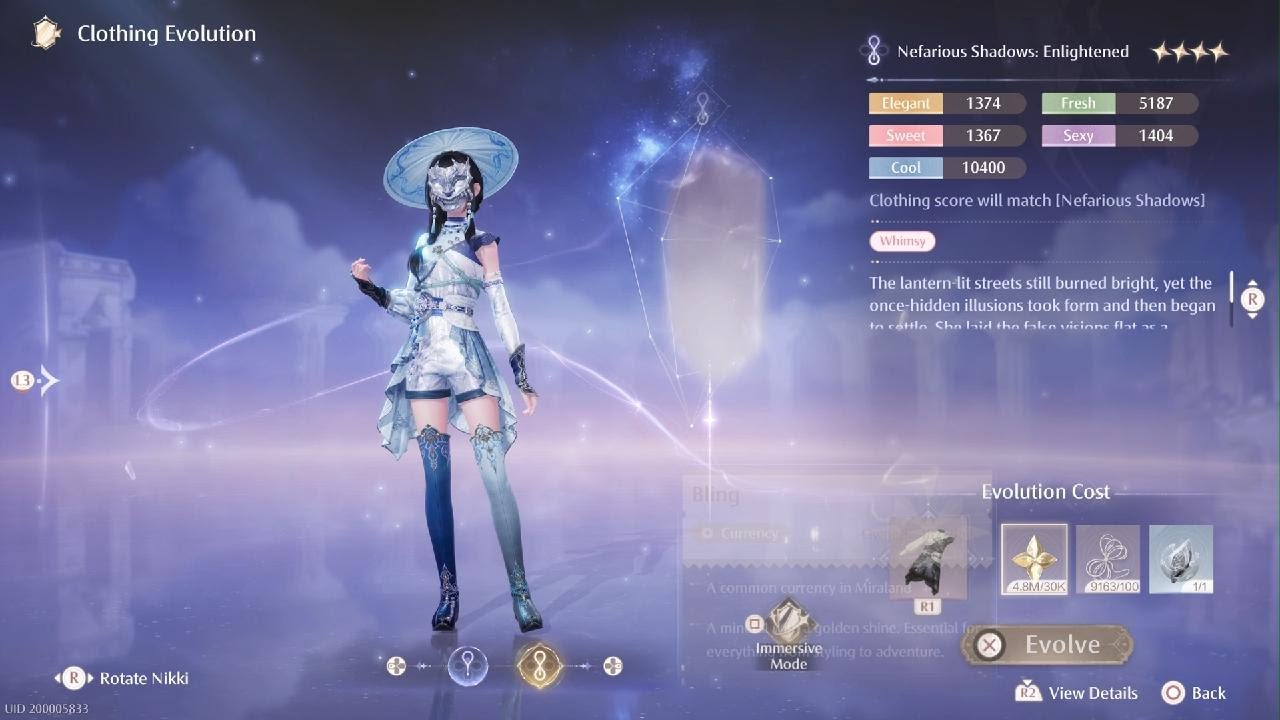 Find Buzzy and Evolve Nefarious Shadows #InfinityNikki