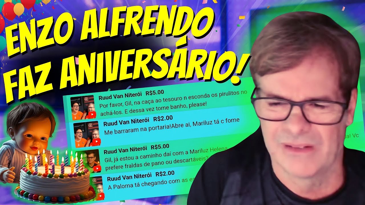 Ruud Van Niterói Faz o Impossível: Festa Surpresa Pro Enzo Alfrendo!