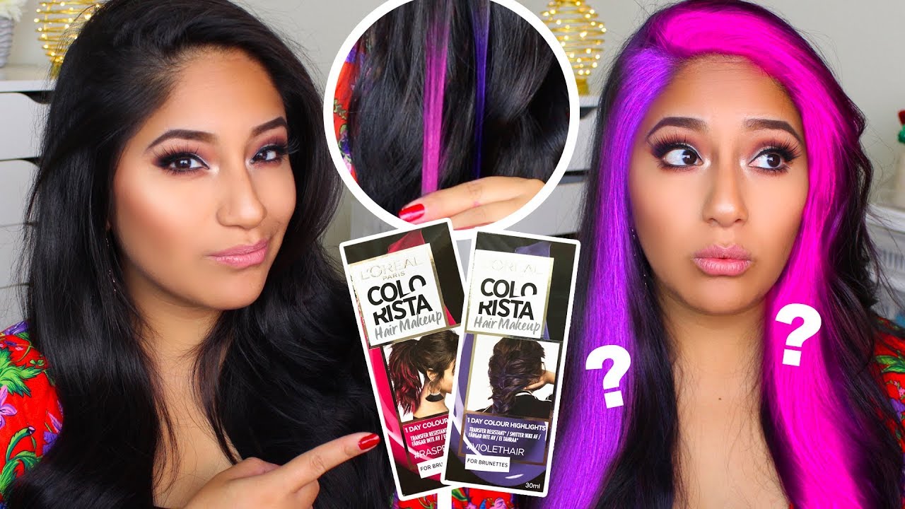 DOES LOREAL COLORISTA HAIR MAKEUP WORK ON DARK HAIR?!