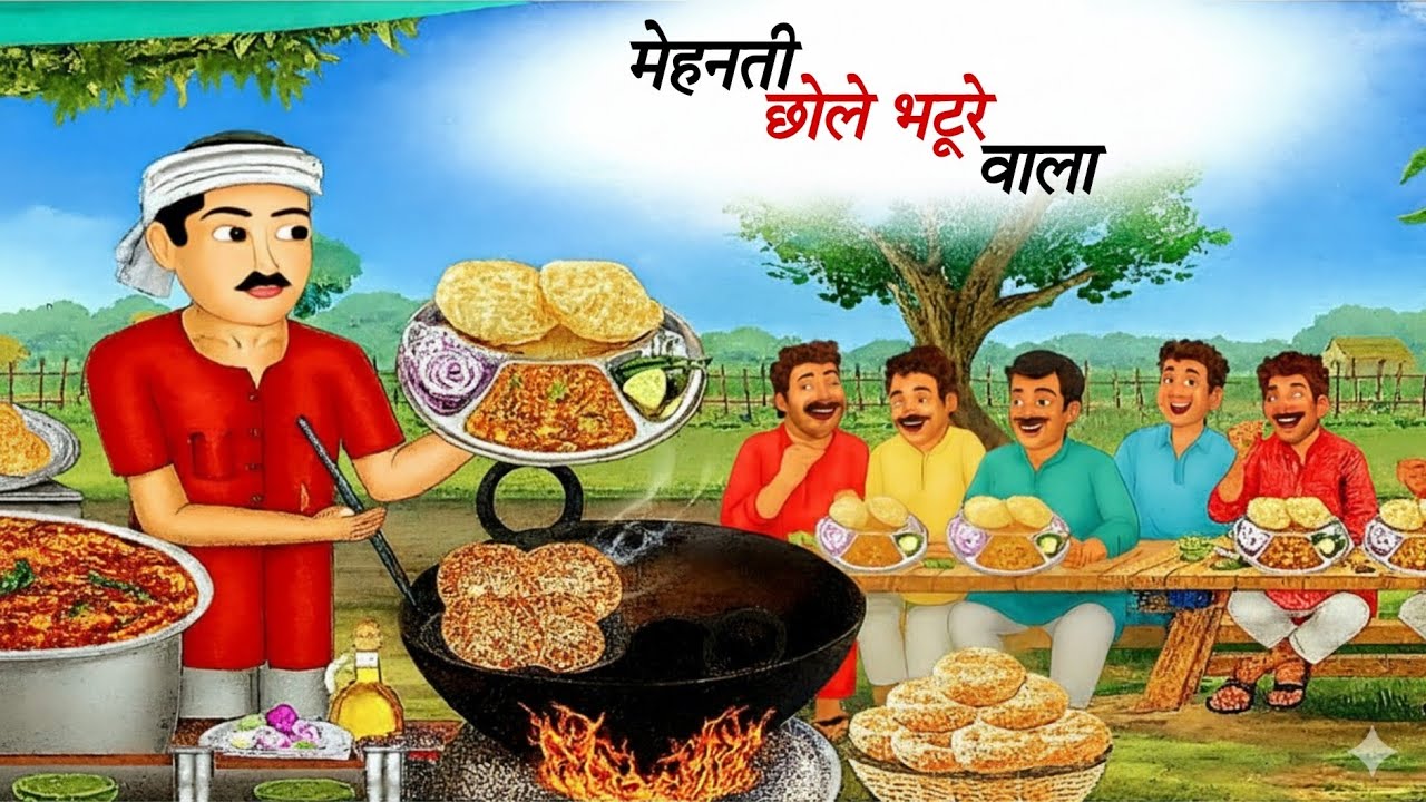 “मेहनती छोले भटूरे वाला”| MEHNATI CHOLE BHATURE WALA | EMOTIONAL MORAL STORY IN HINDI | KAHANI
