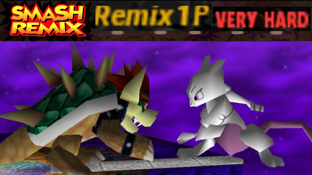 Smash Remix - Classic Mode Remix 1P Gameplay with Giant Mewtwo (VERY HARD)