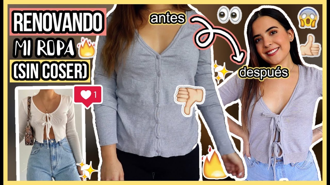 TRANSFORMANDO MI ROPA VIEJA A NUEVA {sin coser y fácil}