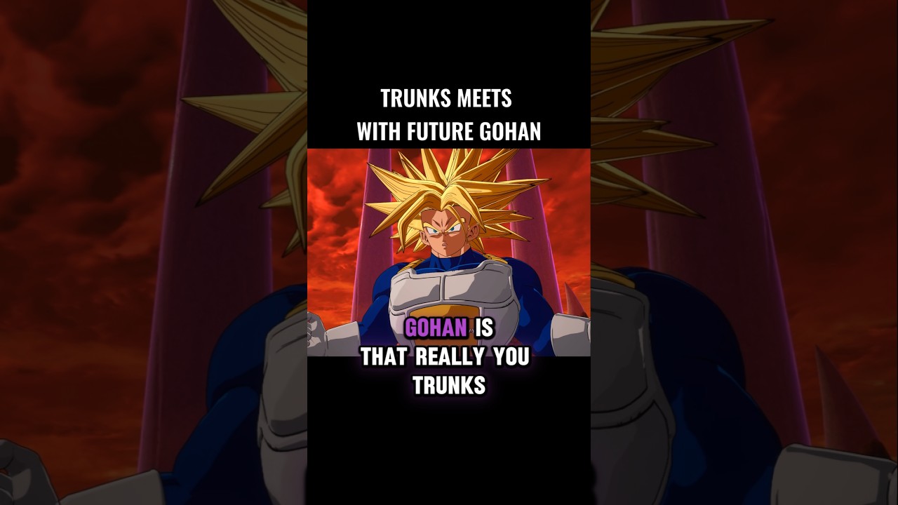 Транкс встречается с Гоханом из будущего 🤯 