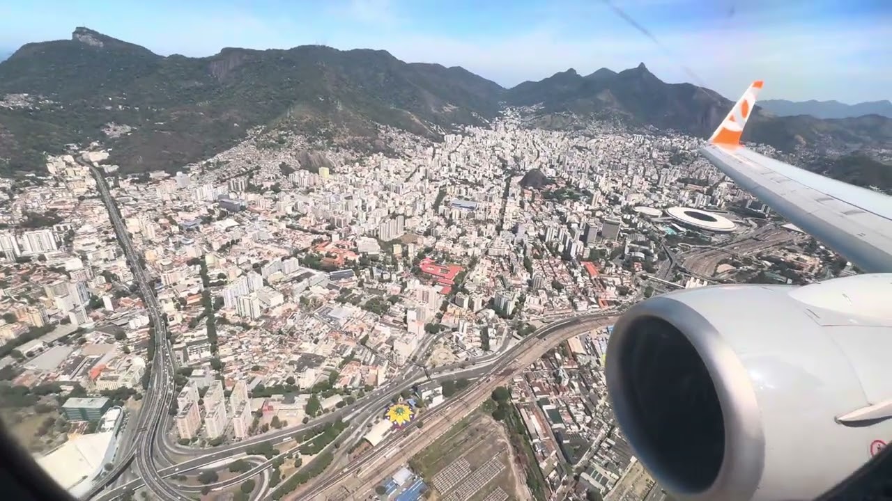 Pouso no Santos Dumont - Boeing 737-800 GOL