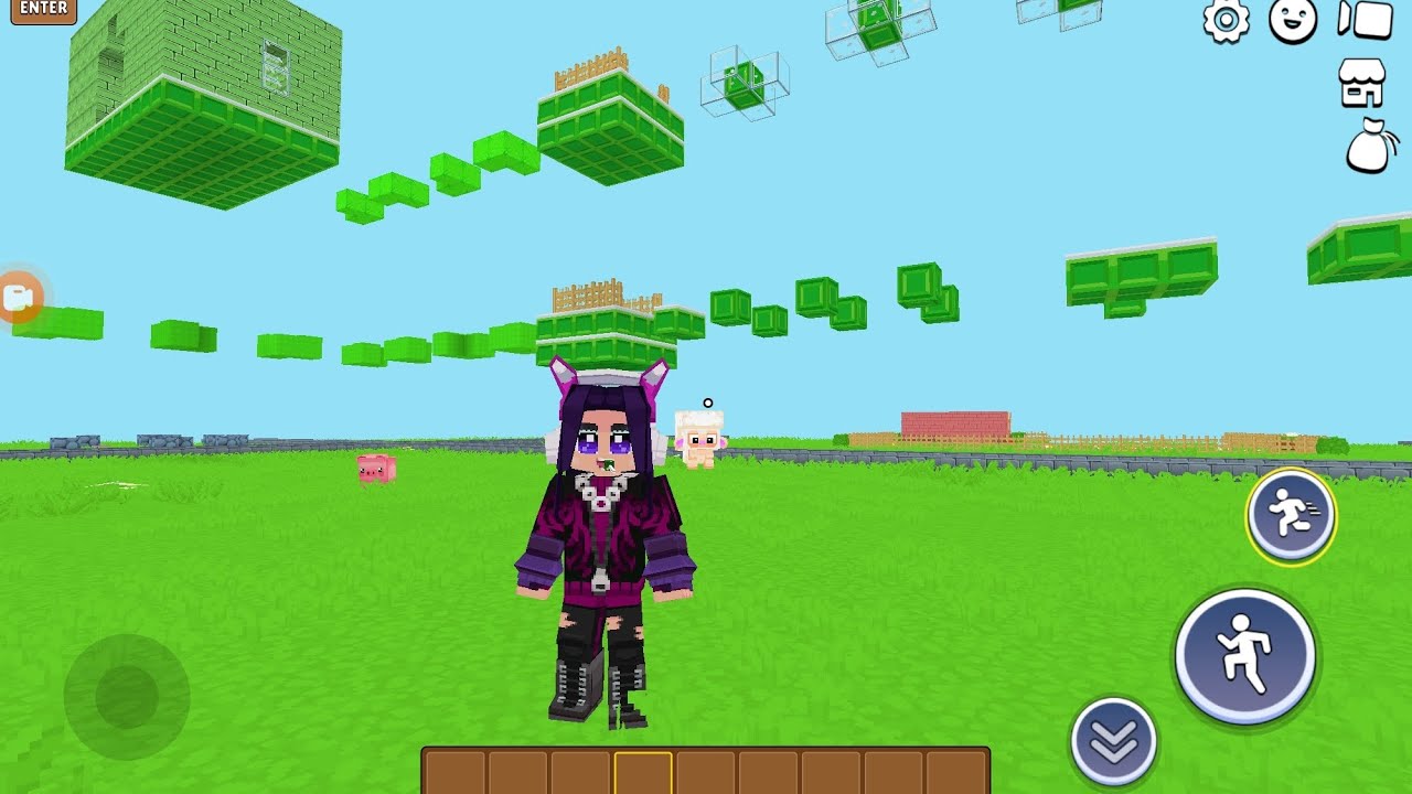 I built parkour in minefun.io again 💚