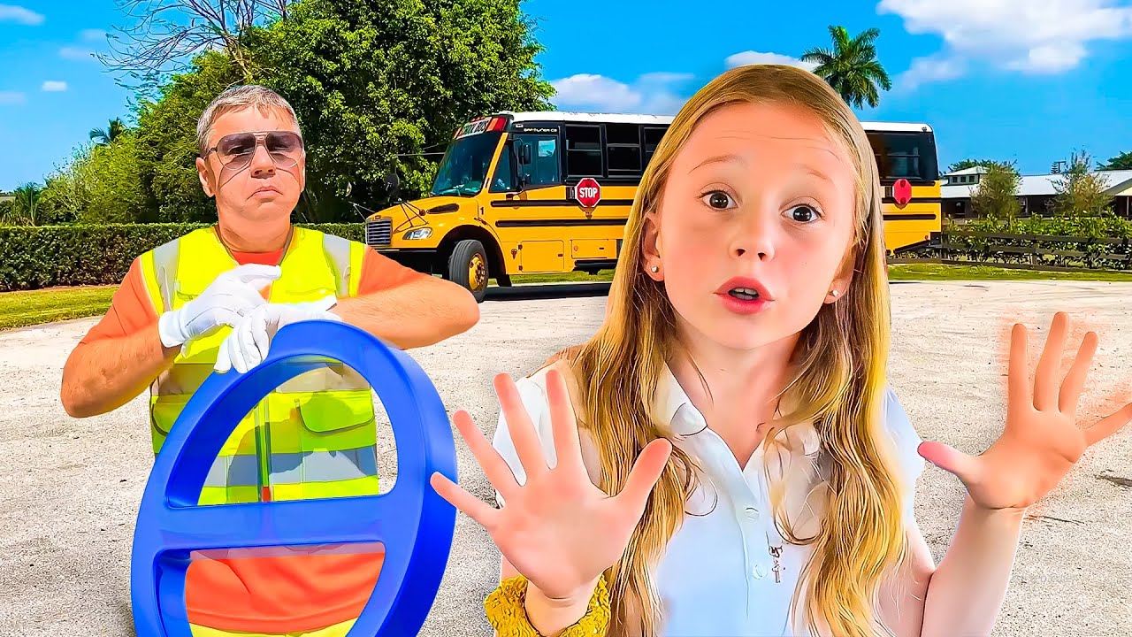 Nastya dan teman-temannya mempelajari peraturan bus sekolah - Peraturan keselamatan untuk anak-anak